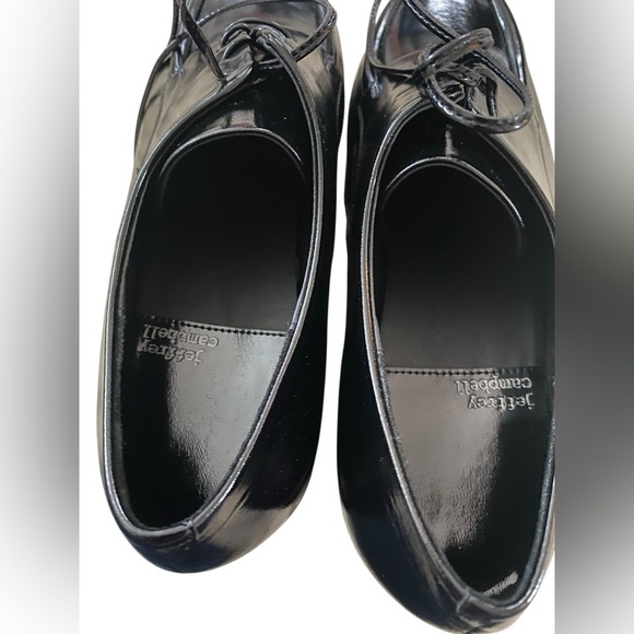 Jeffrey Campbell Glossy Black Platform Derbys - Picture 11 of 11